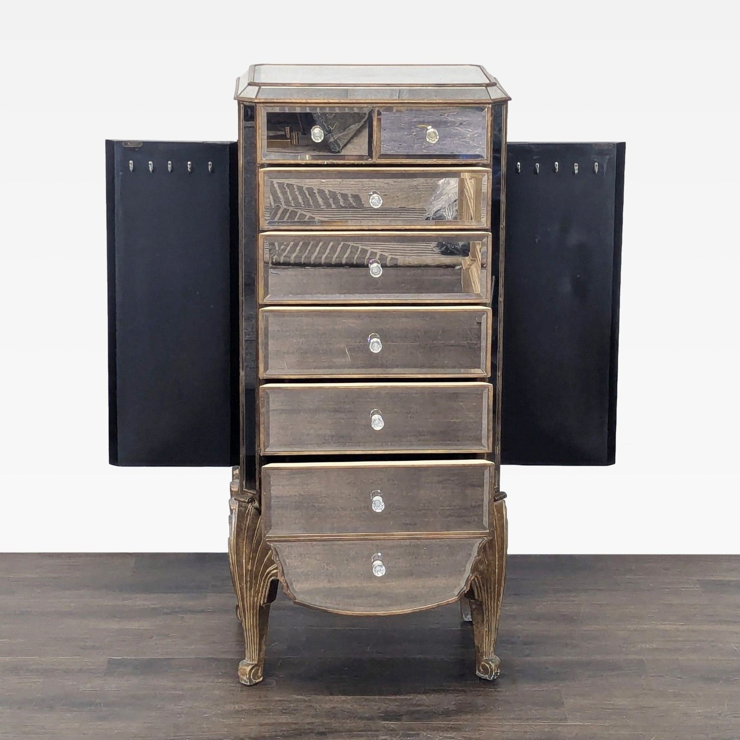 Bassett Mirror Company Collette Mirrored Jewelry  - image-12