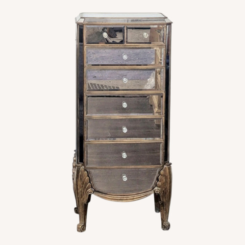 Used Bassett Mirror Company Collette Mirrored Jewelry for sale on AptDeco