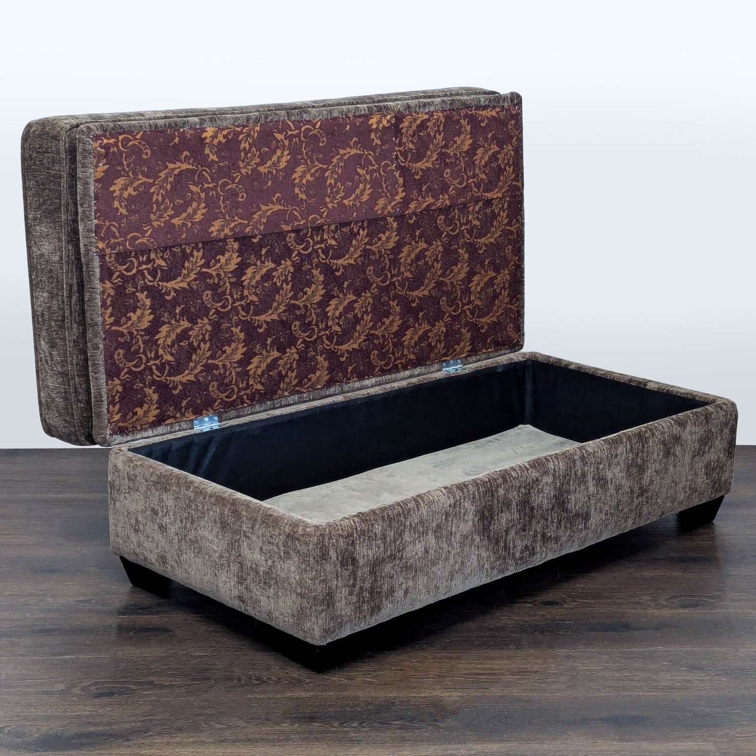Upholstered Storage Ottoman - image-4