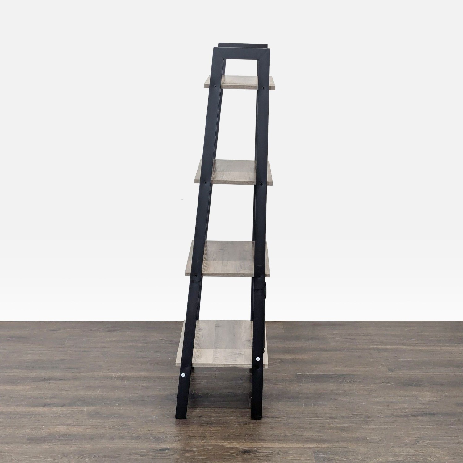 Modern 4-Tier Industrial Bookshelf with Laminate - image-5