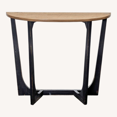 Used Cozayh Home Demi-Lune Wood Console Table for sale on AptDeco