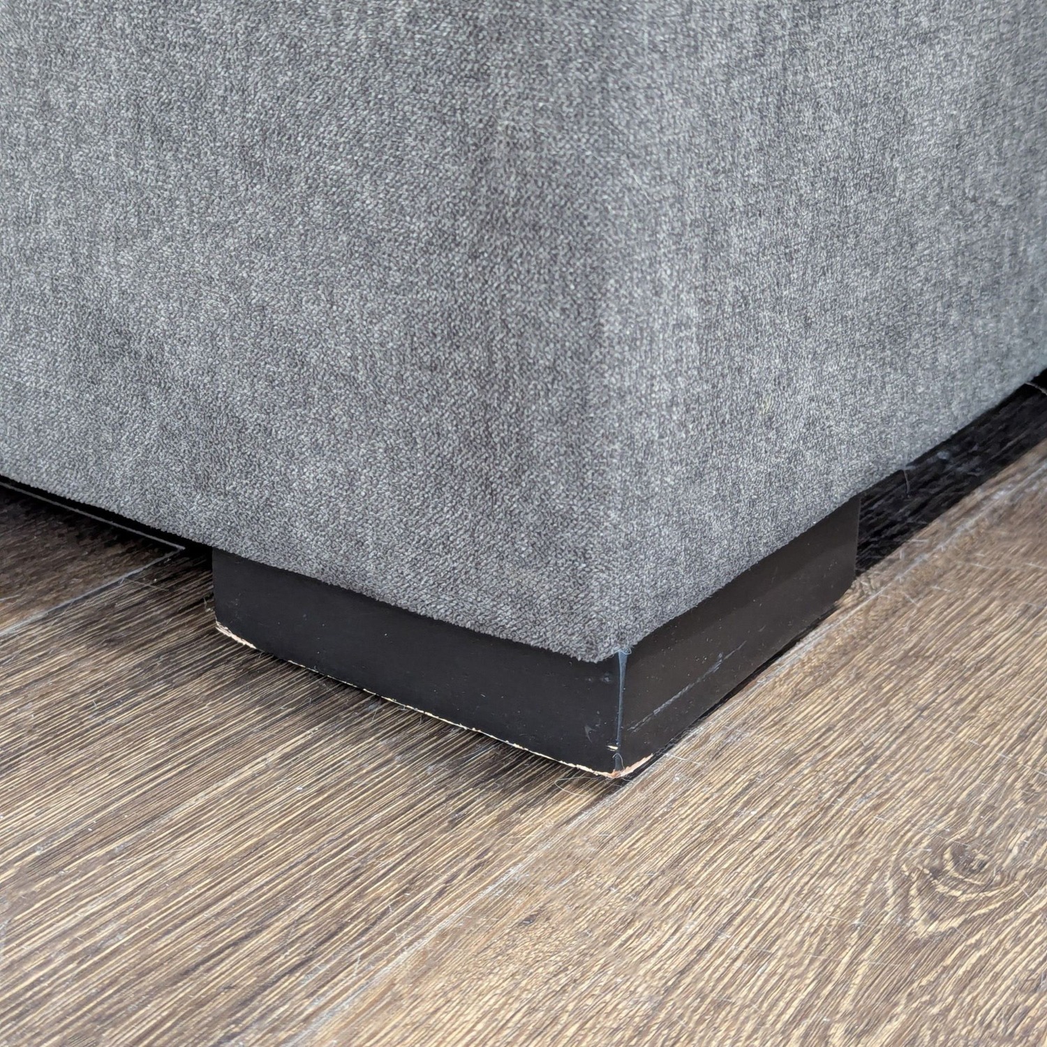 Modern Gray Fabric Loveseat with Tufted Cushions	 - image-6