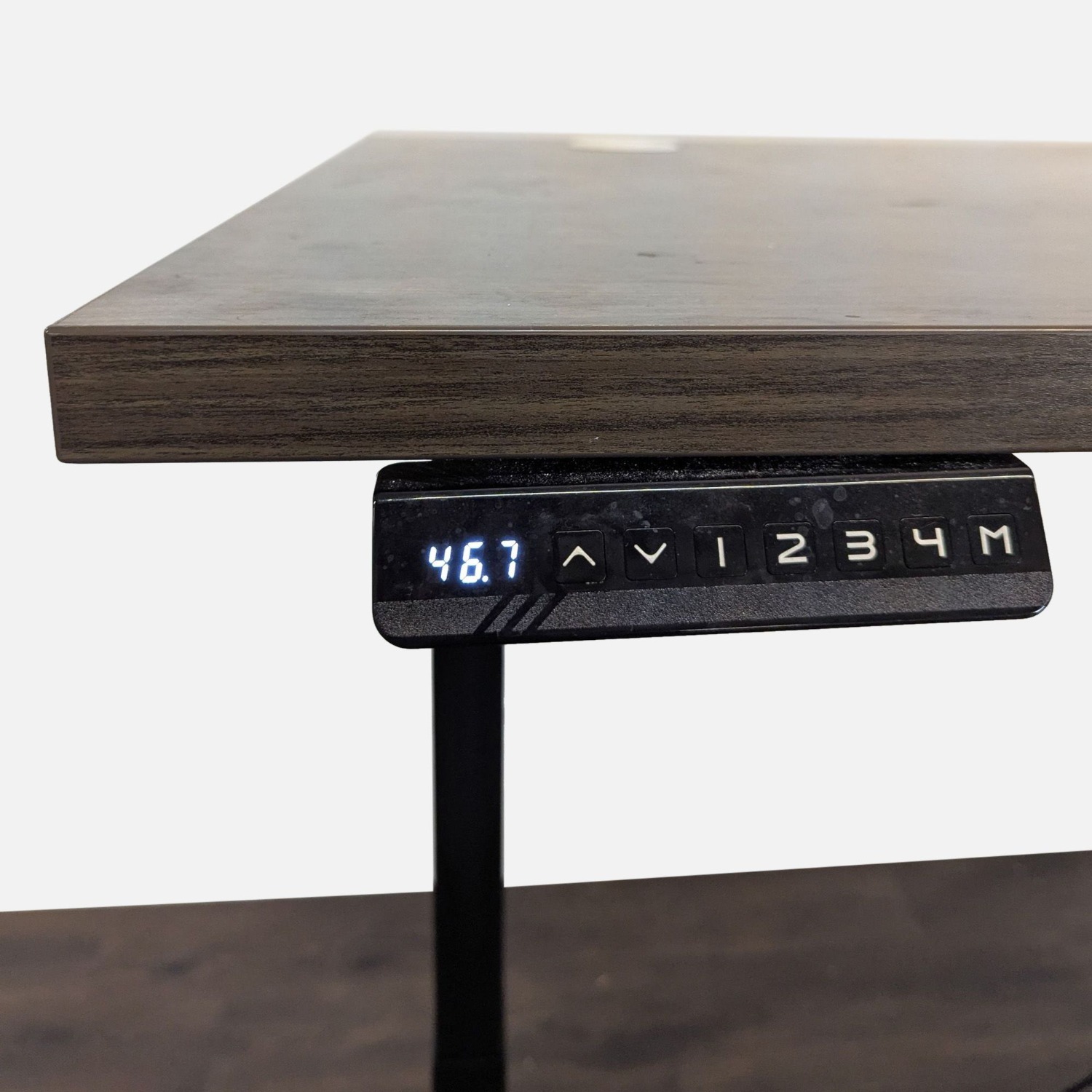 Electric Adjustable Standing Desk with Modern Wood - image-12