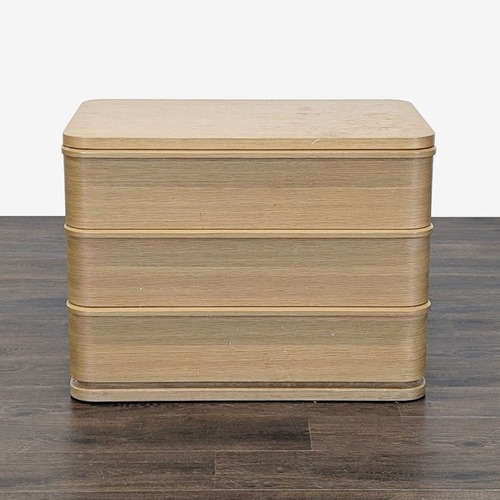 Used Restoration Hardware Ligne Three Drawer Nightstand for sale on AptDeco