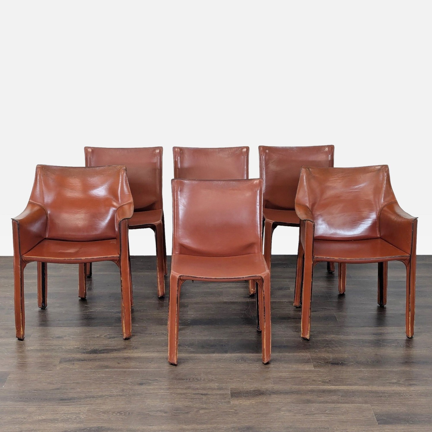 Mario Bellini Set of Six Vintage Dining Chairs - image-2