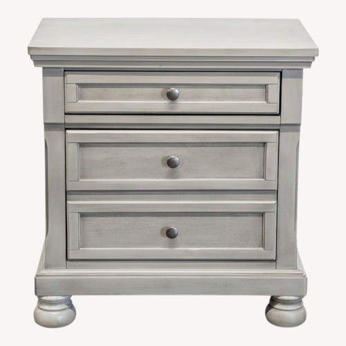 Used Ashley Furniture Lettner Two Drawer Nightstand for sale on AptDeco