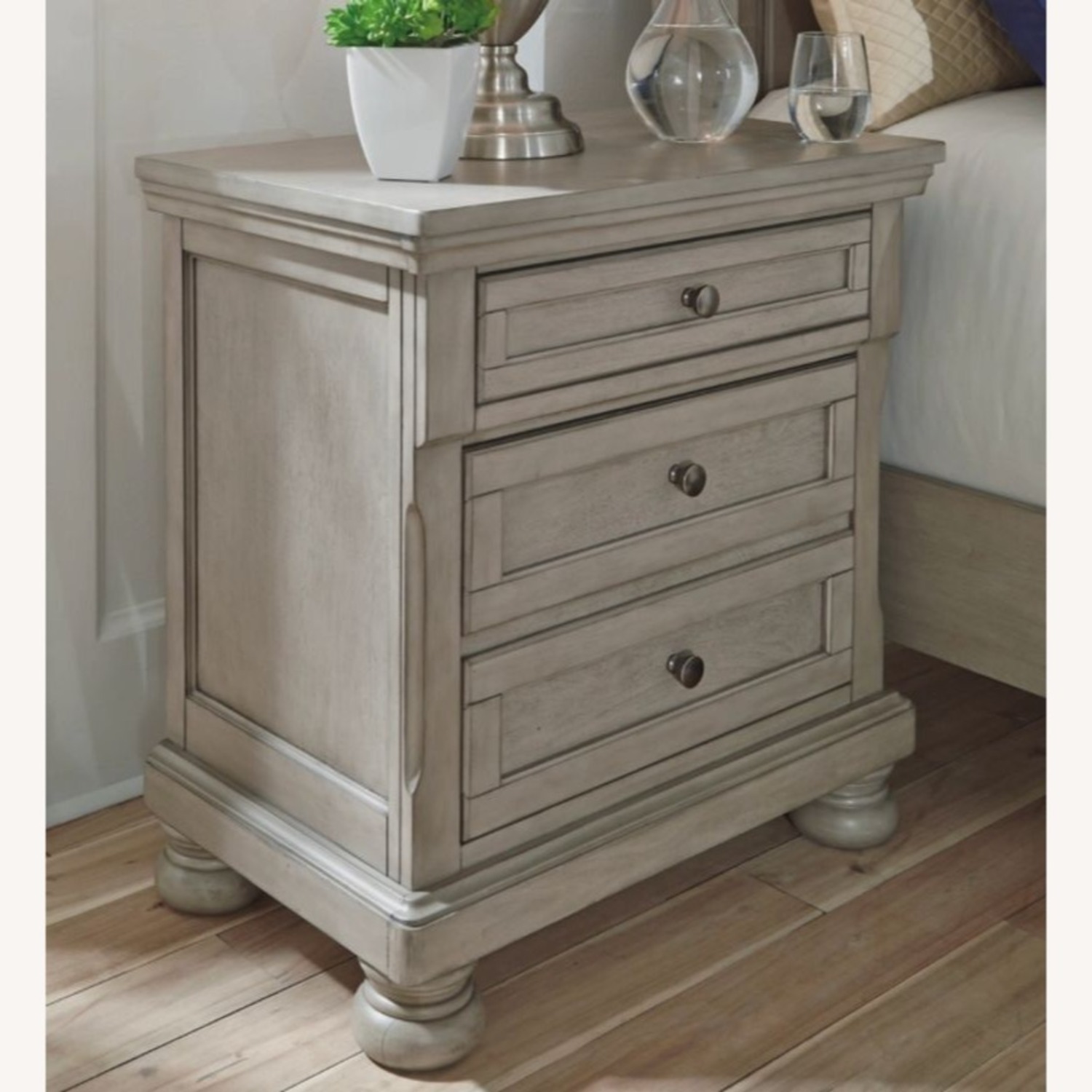 Ashley Furniture Lettner Two Drawer Nightstand - image-1
