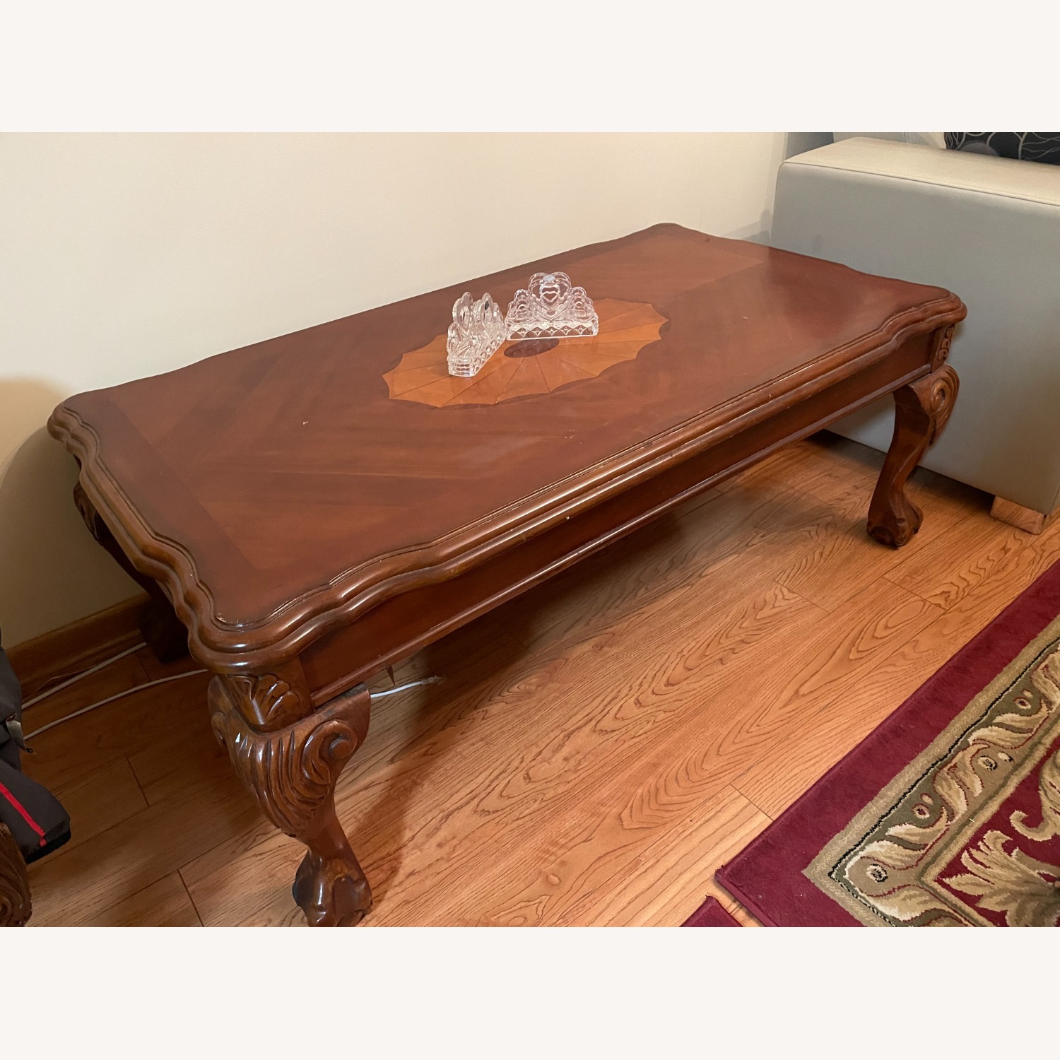 Light Brown Coffee Table - image-3