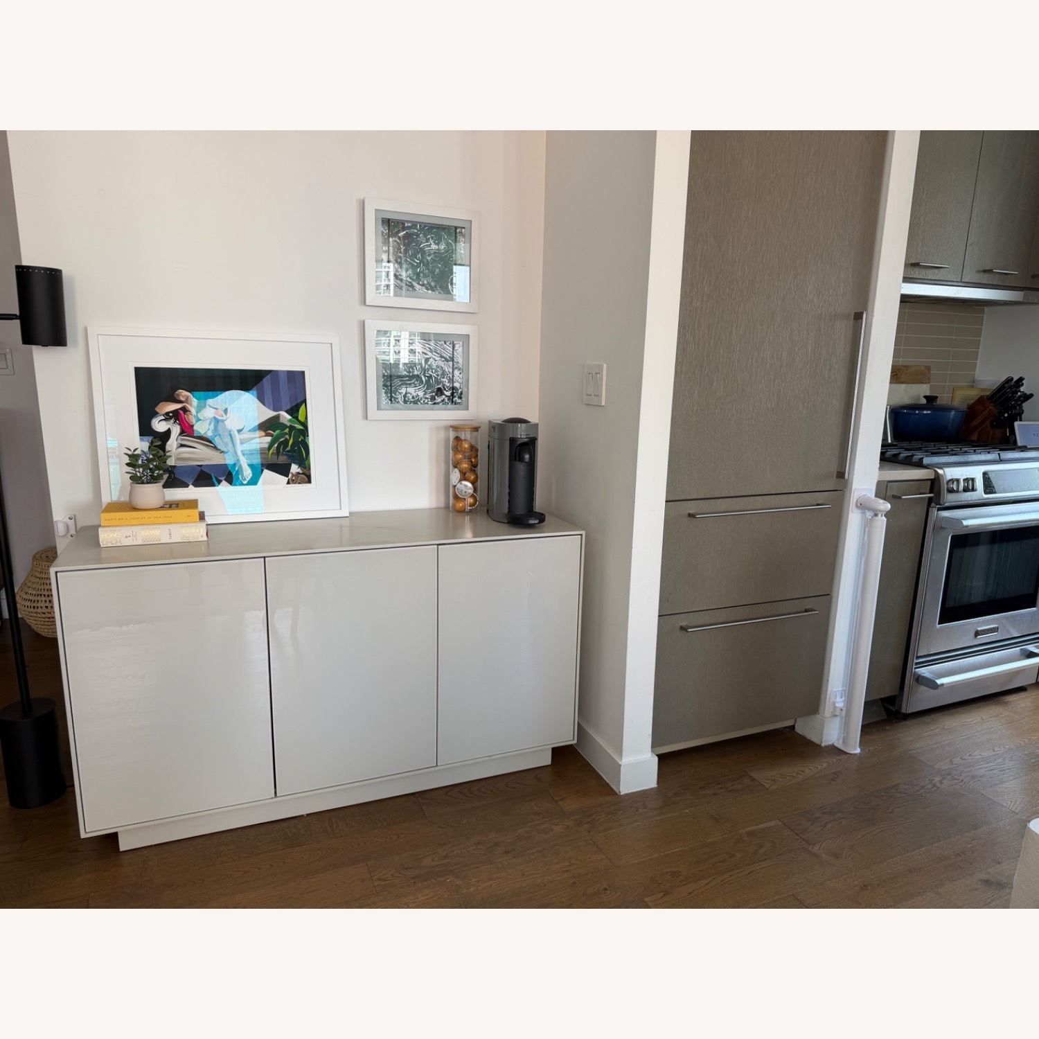 West Elm Emilia Light Gray Sideboard - image-2