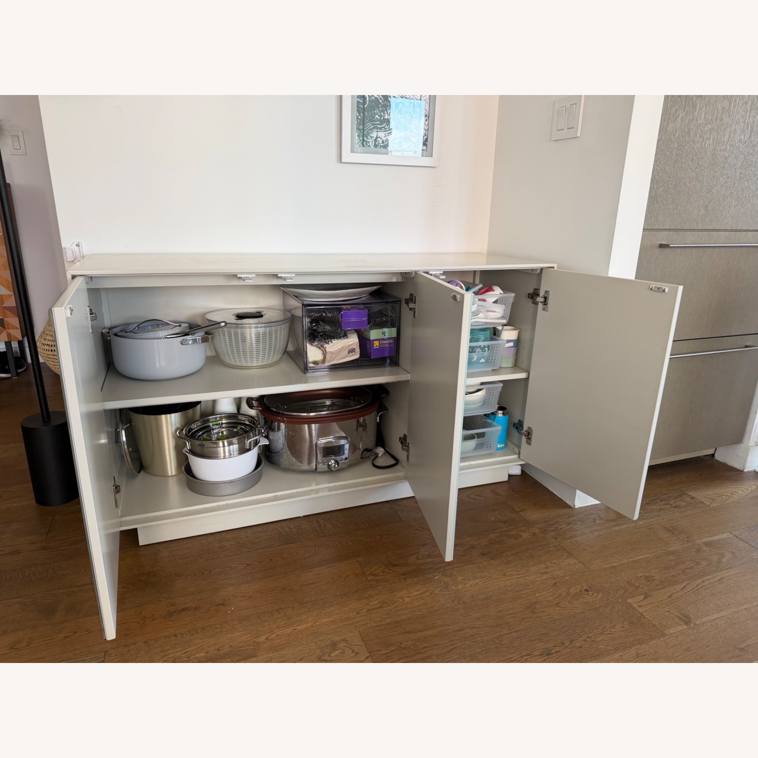 West Elm Emilia Light Gray Sideboard - image-4