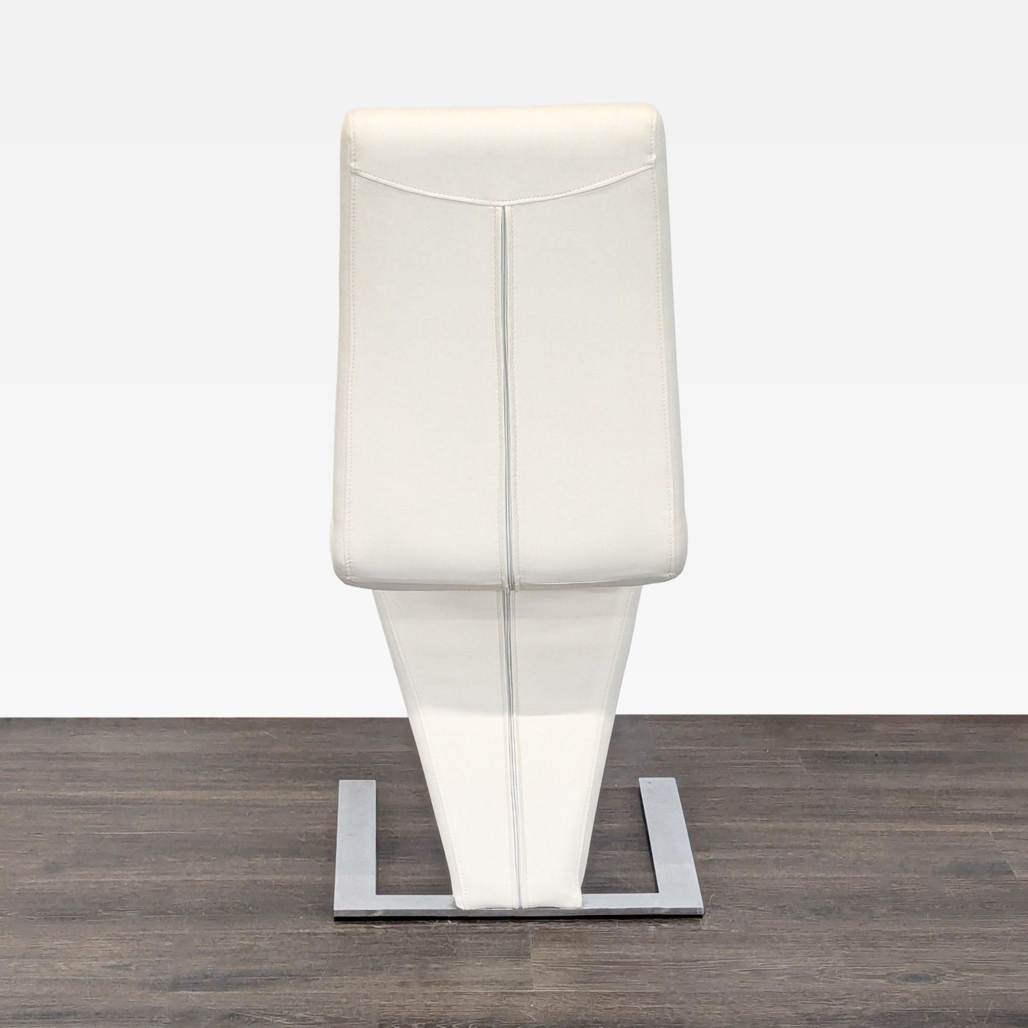 Faux Leather and Metal Dining Chair	 - image-4