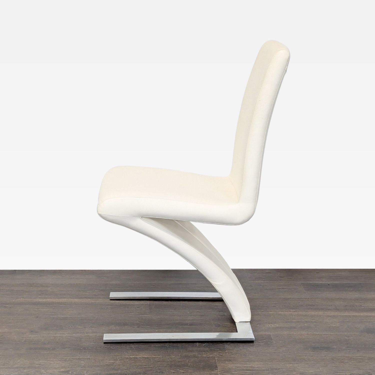 Faux Leather and Metal Dining Chair	 - image-5