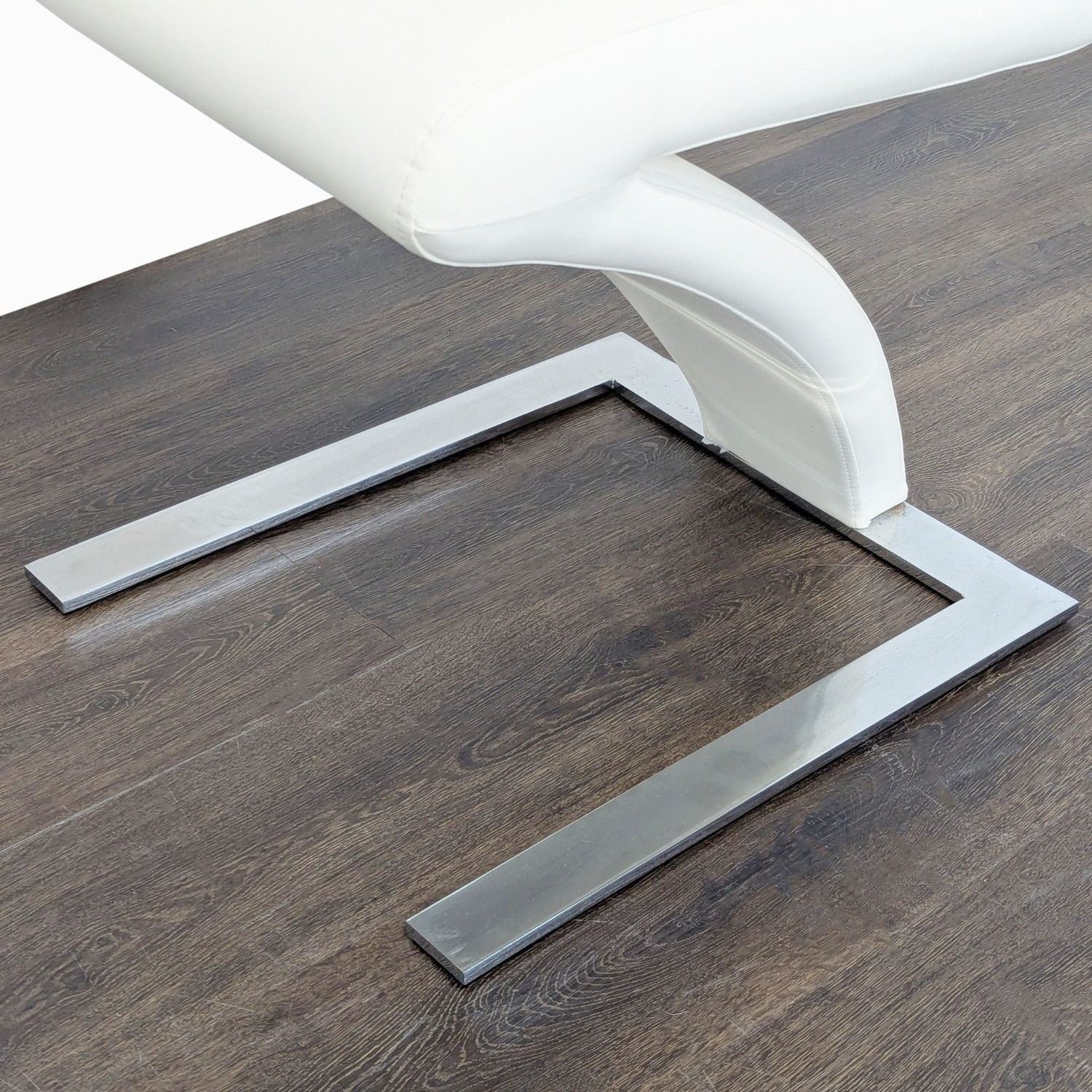 Faux Leather and Metal Dining Chair	 - image-7