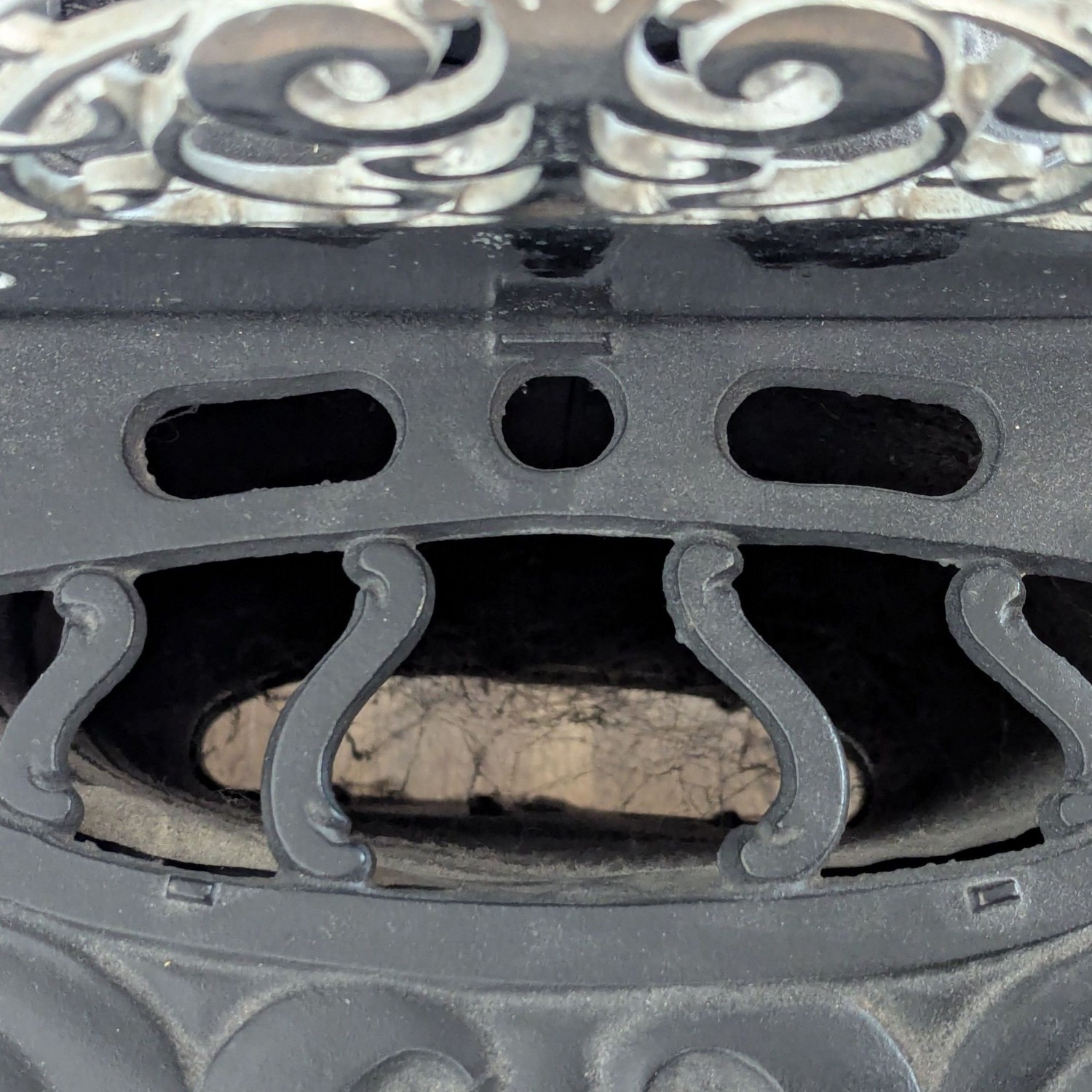 Vintage Iron Parlor Stove with Ornate Details	 - image-10