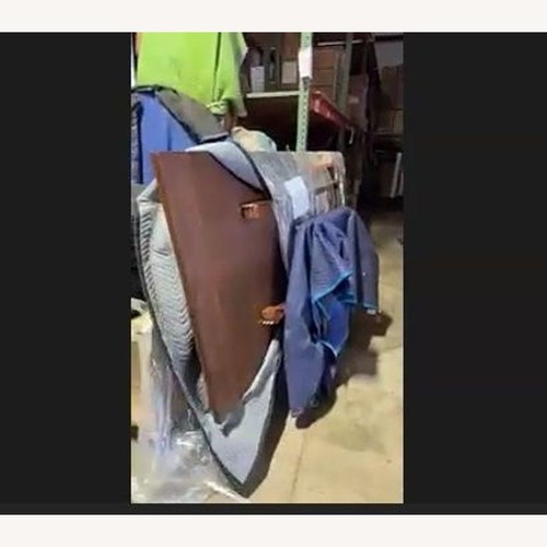 Used Vintage Rosewood Dining Table with Wood Base for sale on AptDeco