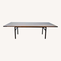 Vintage Rosewood Dining Table with Wood Base	