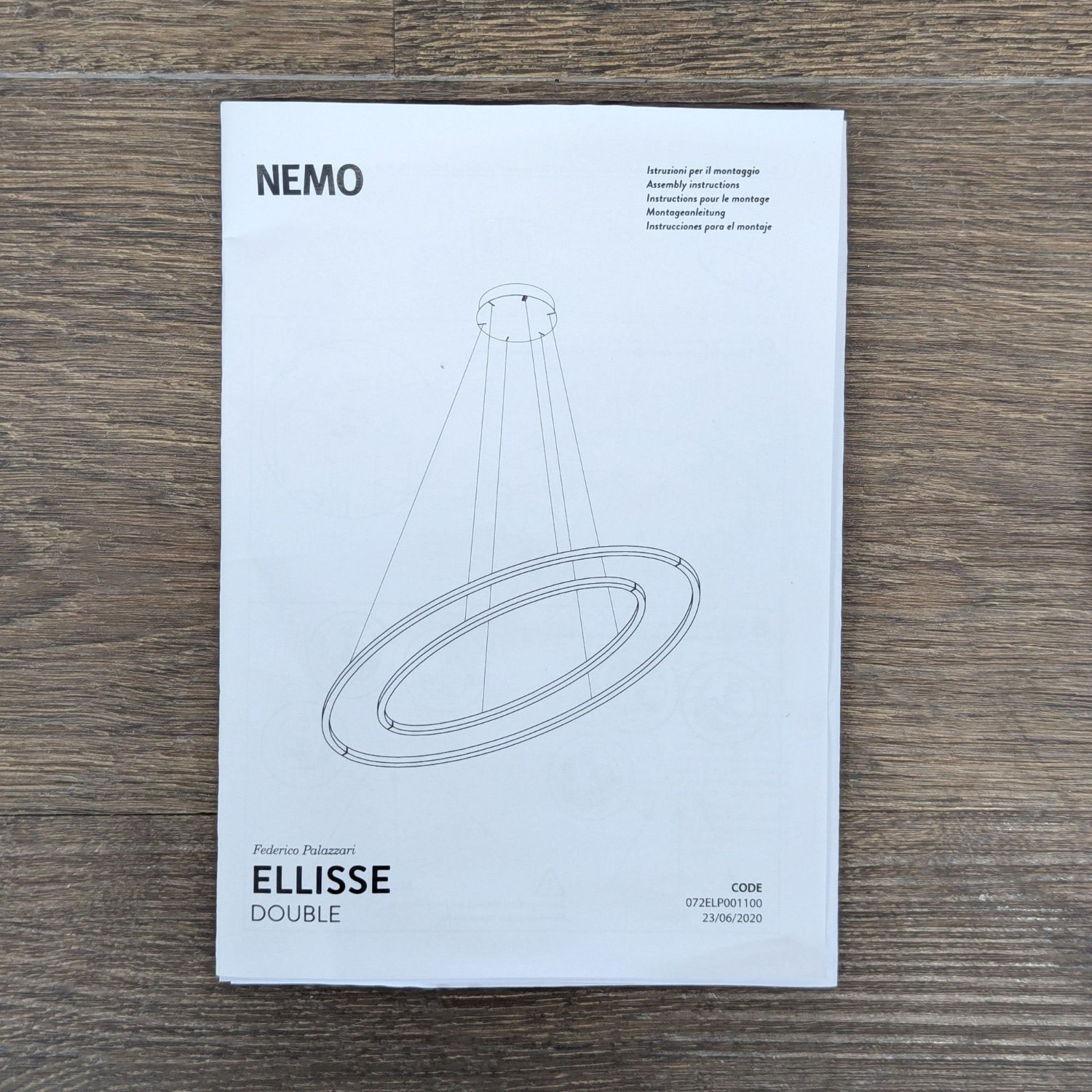 Nemo Lighting Ellisse Double Modern Suspension - image-3