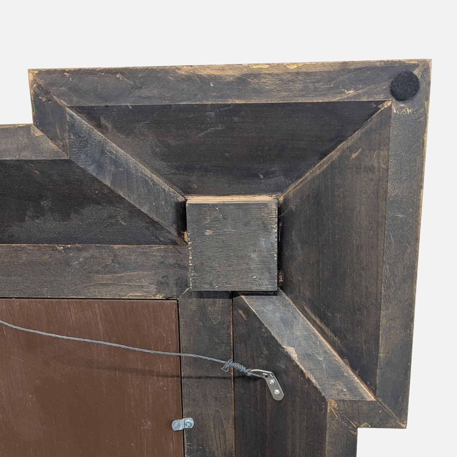 Antique Mirror in Wood Carved Frame	 - image-5