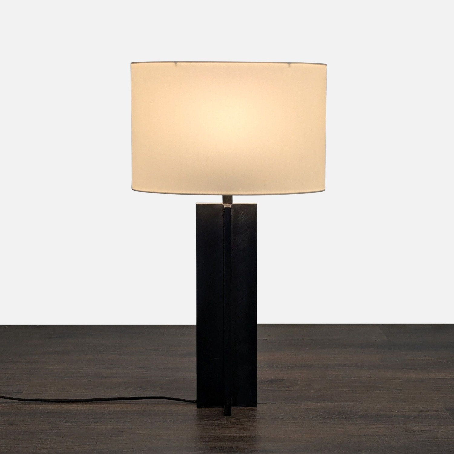 Modern Table Lamp with White Shade	 - image-2
