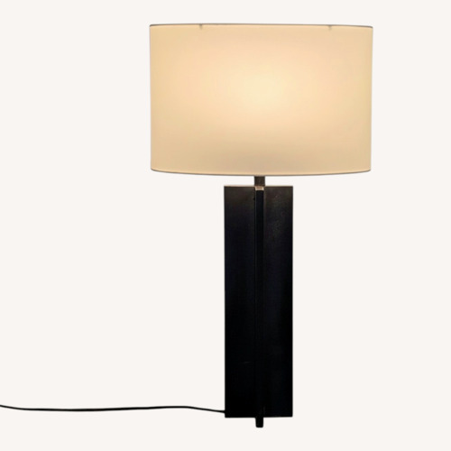 Used Modern Table Lamp with White Shade	 for sale on AptDeco