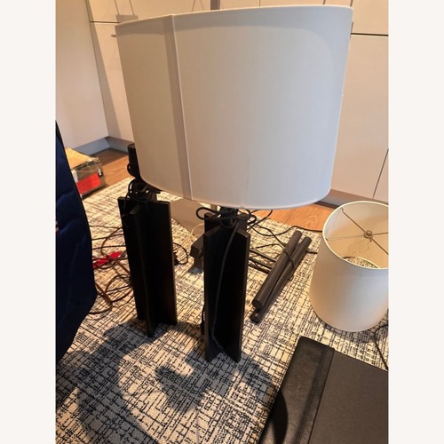 Used Modern Table Lamp with White Shade for sale on AptDeco