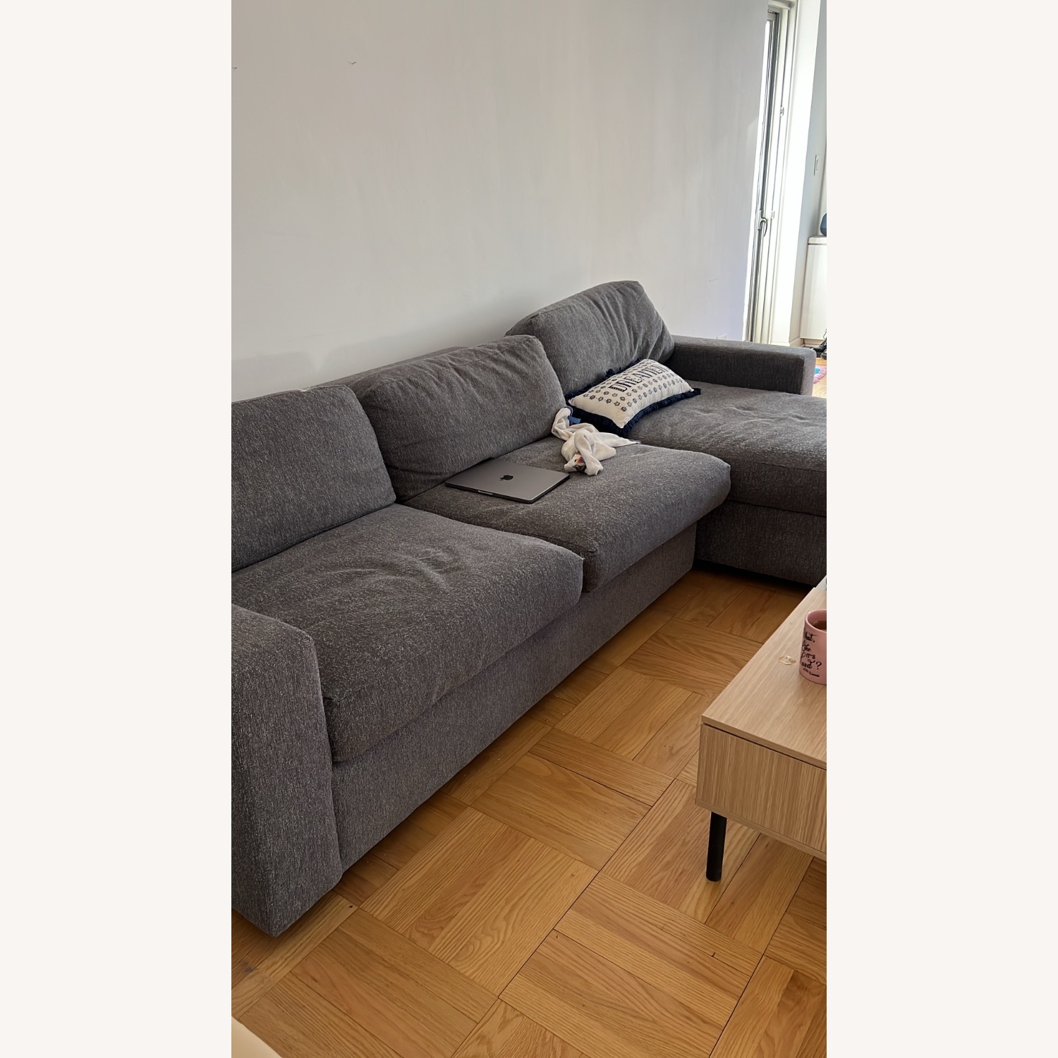 Dark Gray Sleeper Sofa - image-1