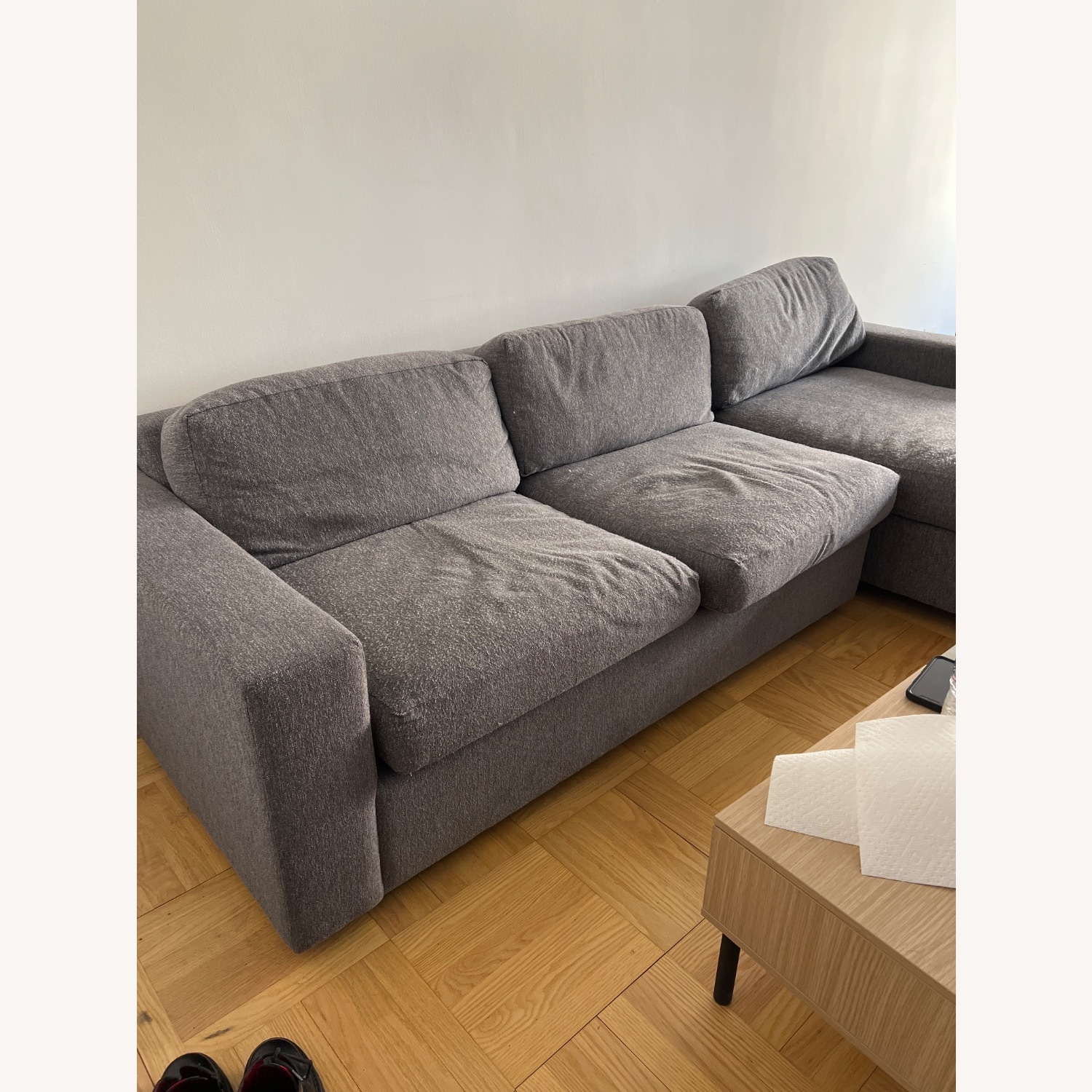 Dark Gray Sleeper Sofa - image-4