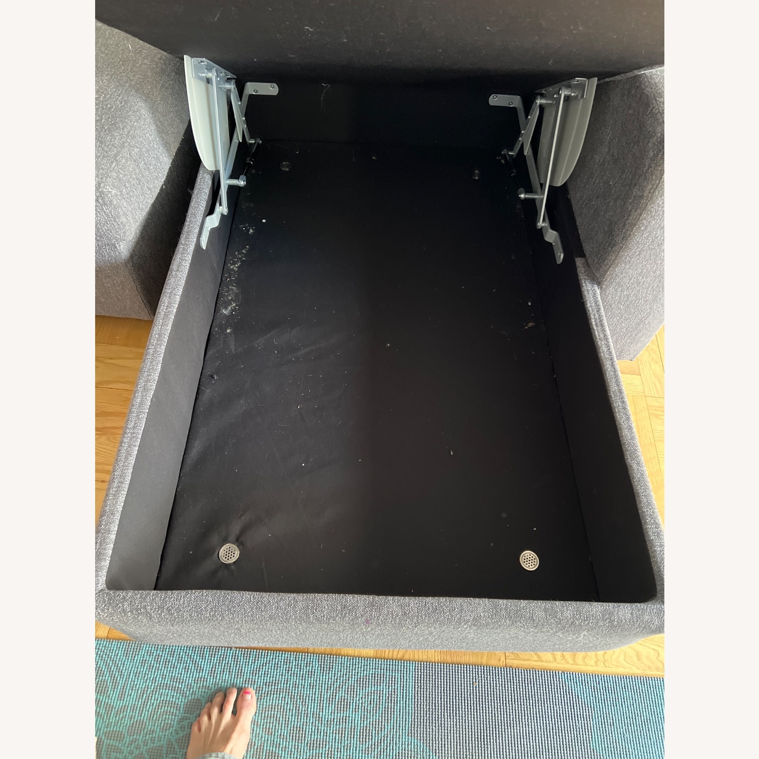 Dark Gray Sleeper Sofa - image-2