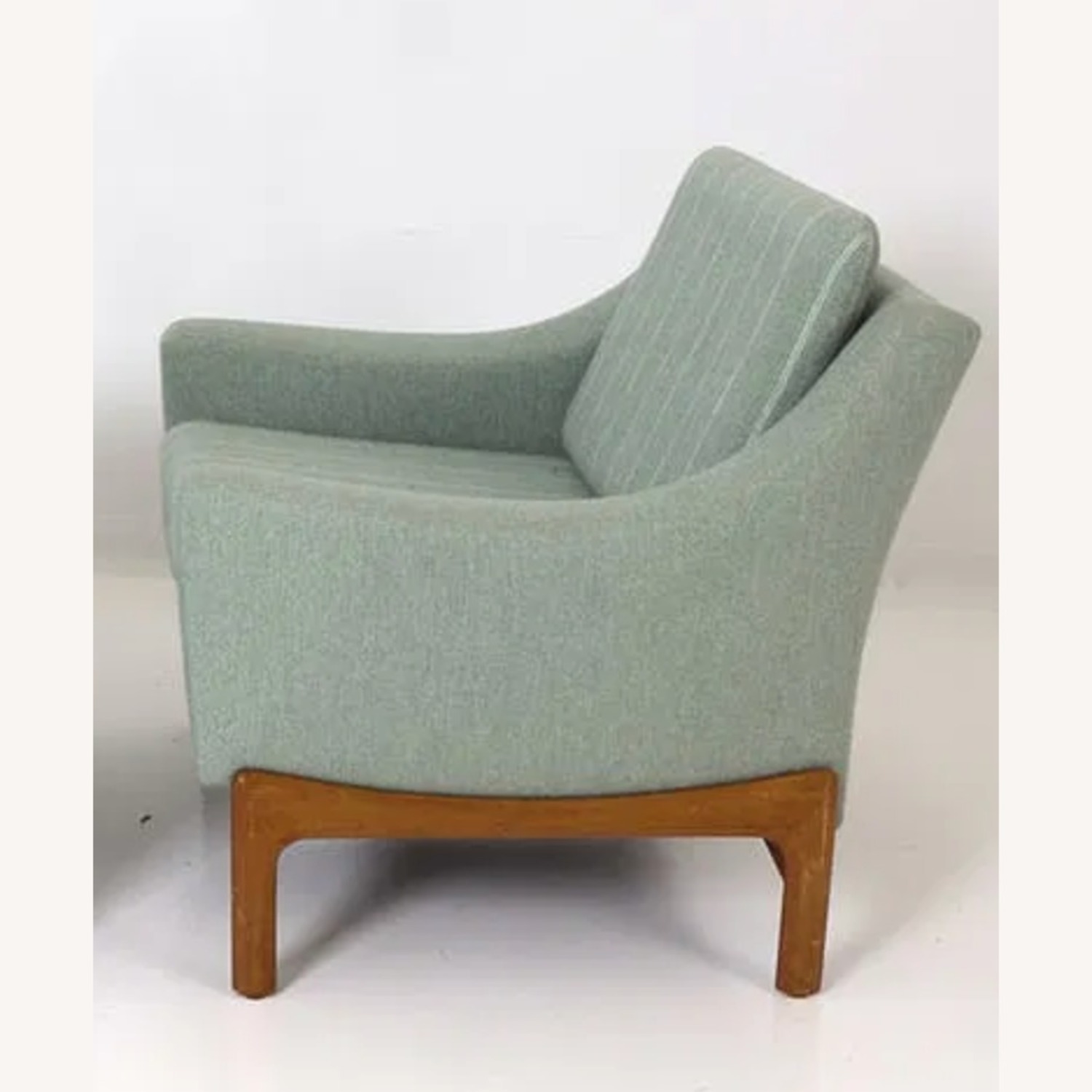 Vintage/Antique Blue Fabric Armchair - image-3