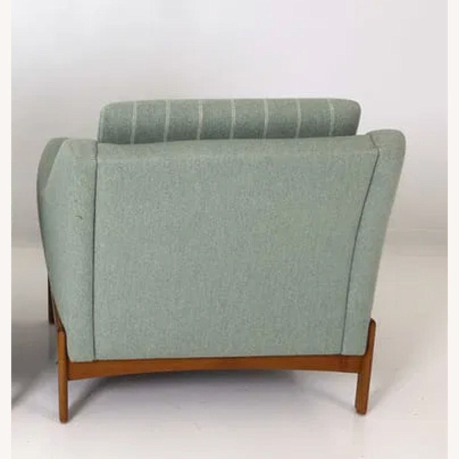 Vintage/Antique Blue Fabric Armchair - image-4