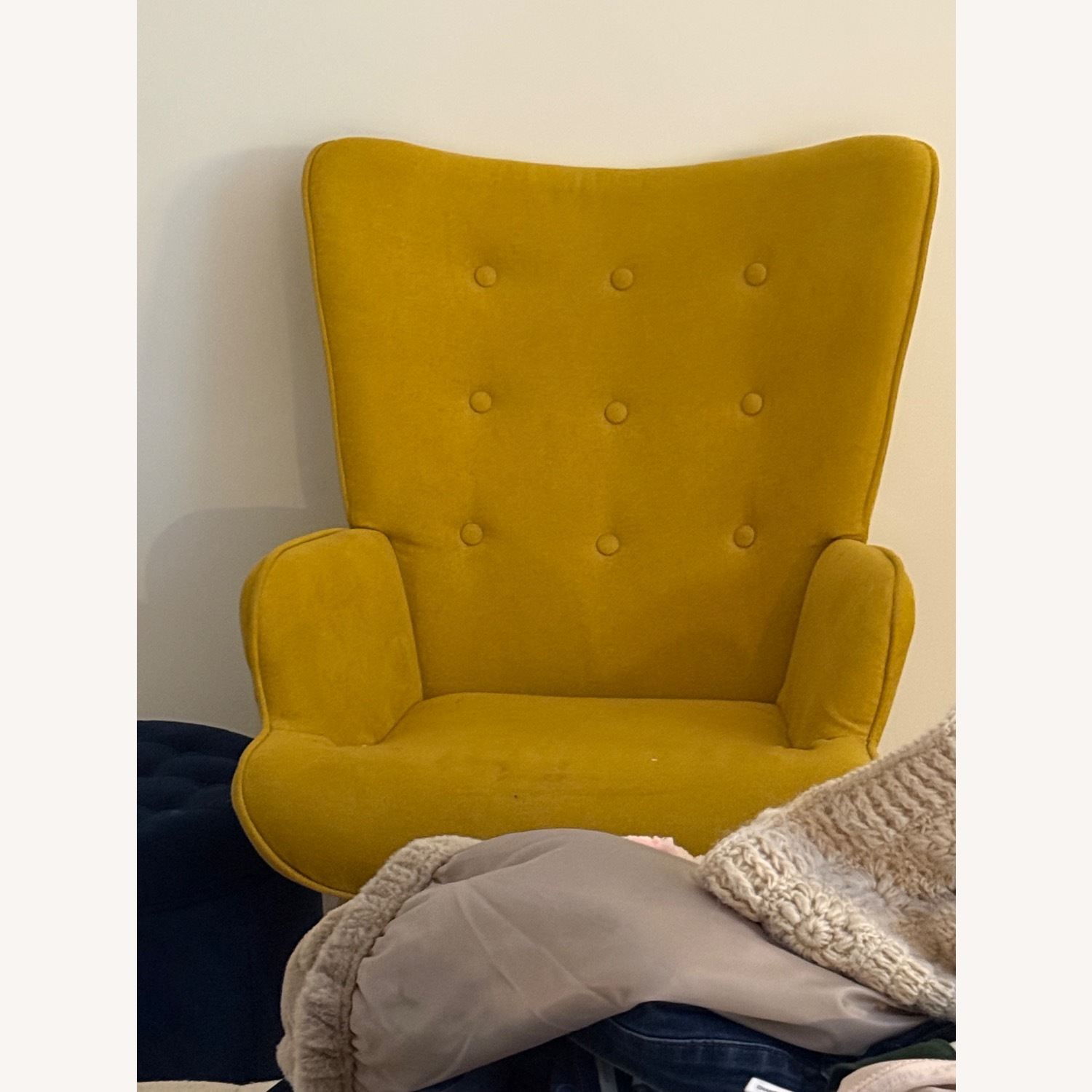 Golden Yellow Arm Chair - image-3