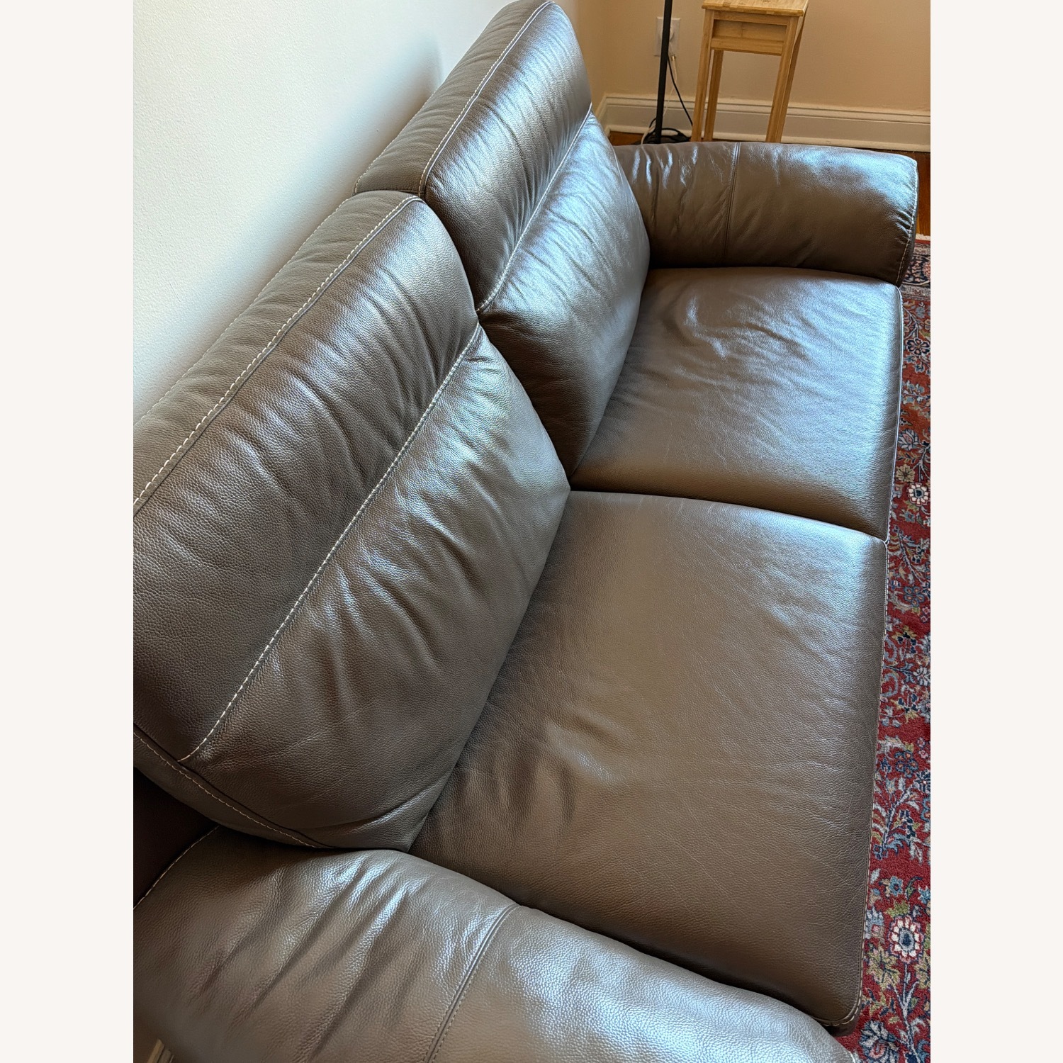 Macy's Julius II Dark Brown Leather 2 Piece Sectional - image-4