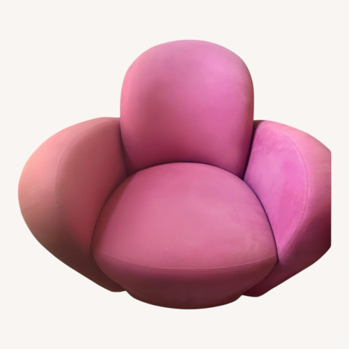 Used Vintage/Antique Pink Velvet Accent Chairs for sale on AptDeco