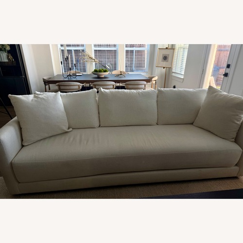 Used Crate & Barrel Gather Bench White Fabric 3+ 2 Seater Sofas for sale on AptDeco