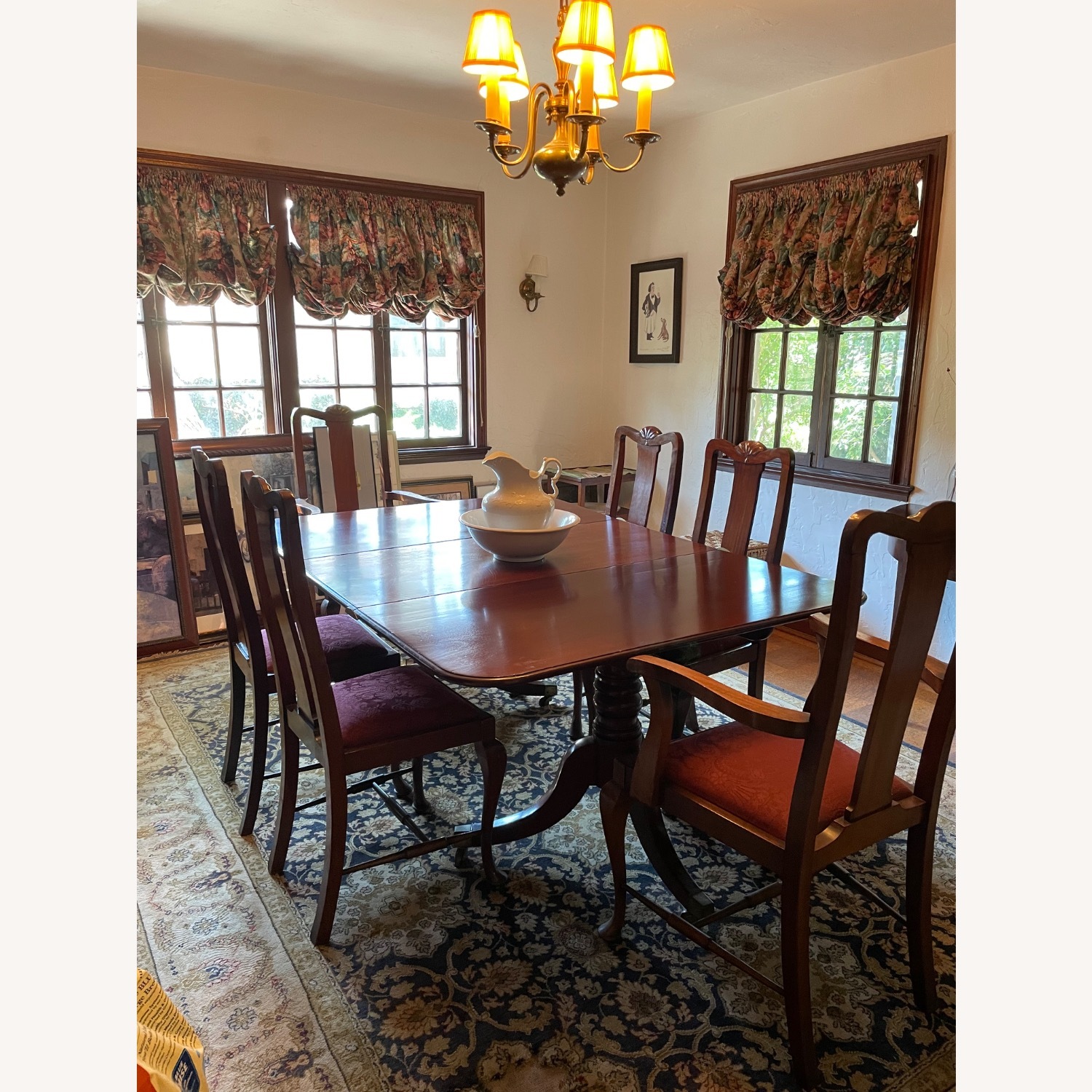 Vintage/Antique Dark Brown Dining Chairs - image-2