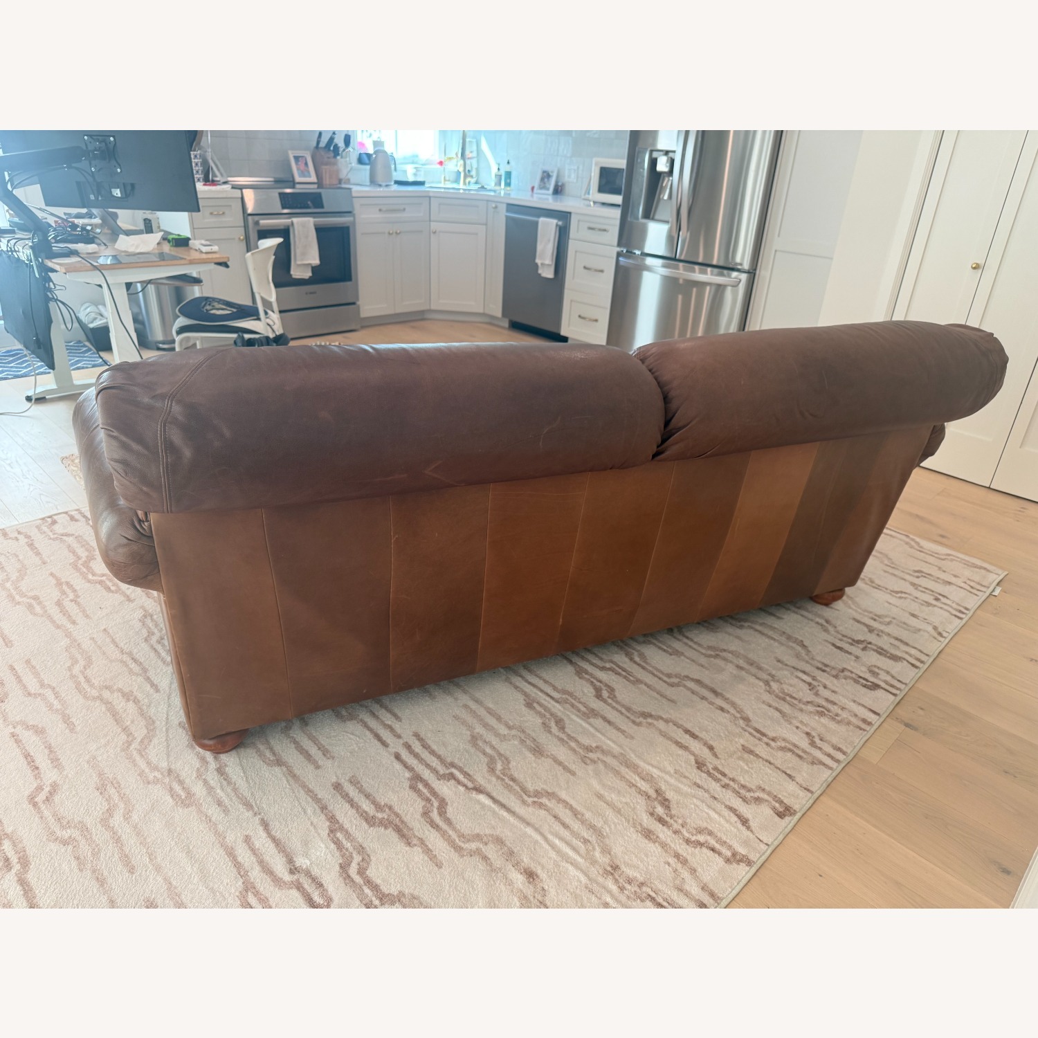 La-Z-Boy American Home Dark Brown Leather 2 Seater Sofa - image-7