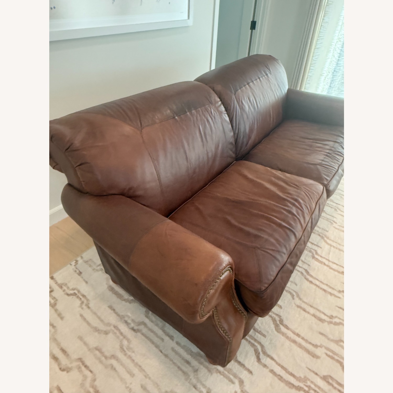 La-Z-Boy American Home Dark Brown Leather 2 Seater Sofa - image-2