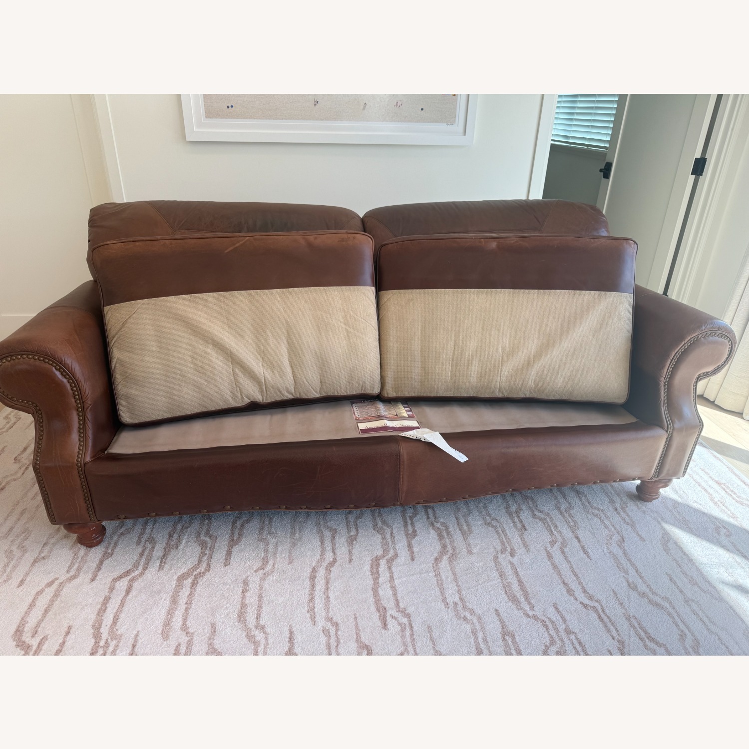 La-Z-Boy American Home Dark Brown Leather 2 Seater Sofa - image-5