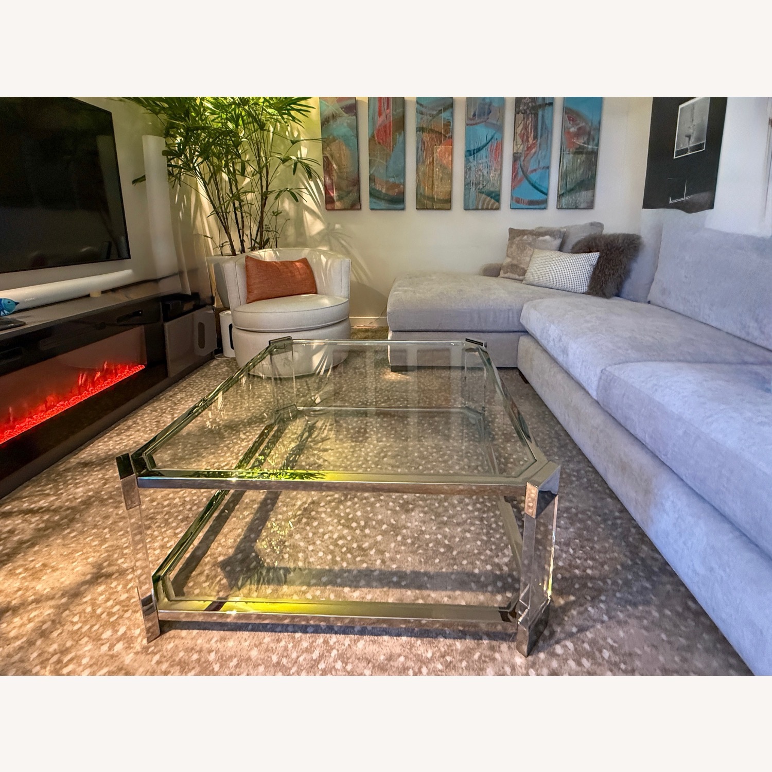 Mitchell Gold + Bob William Glass Coffee Table - image-2