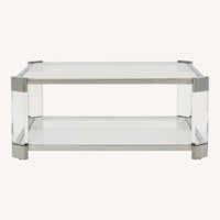 Mitchell Gold + Bob William Glass Coffee Table