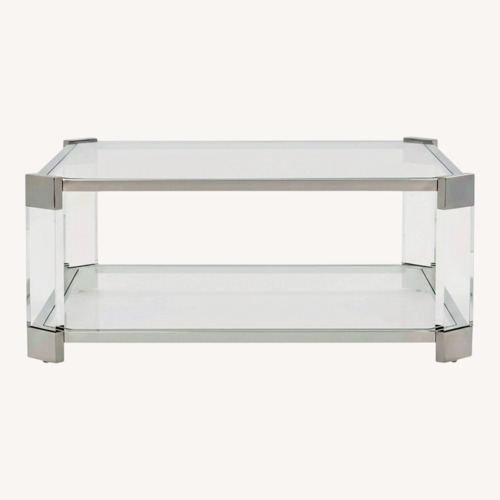 Used Mitchell Gold + Bob William Glass Coffee Table for sale on AptDeco