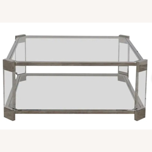 Used Mitchell Gold + Bob William Glass Coffee Table for sale on AptDeco