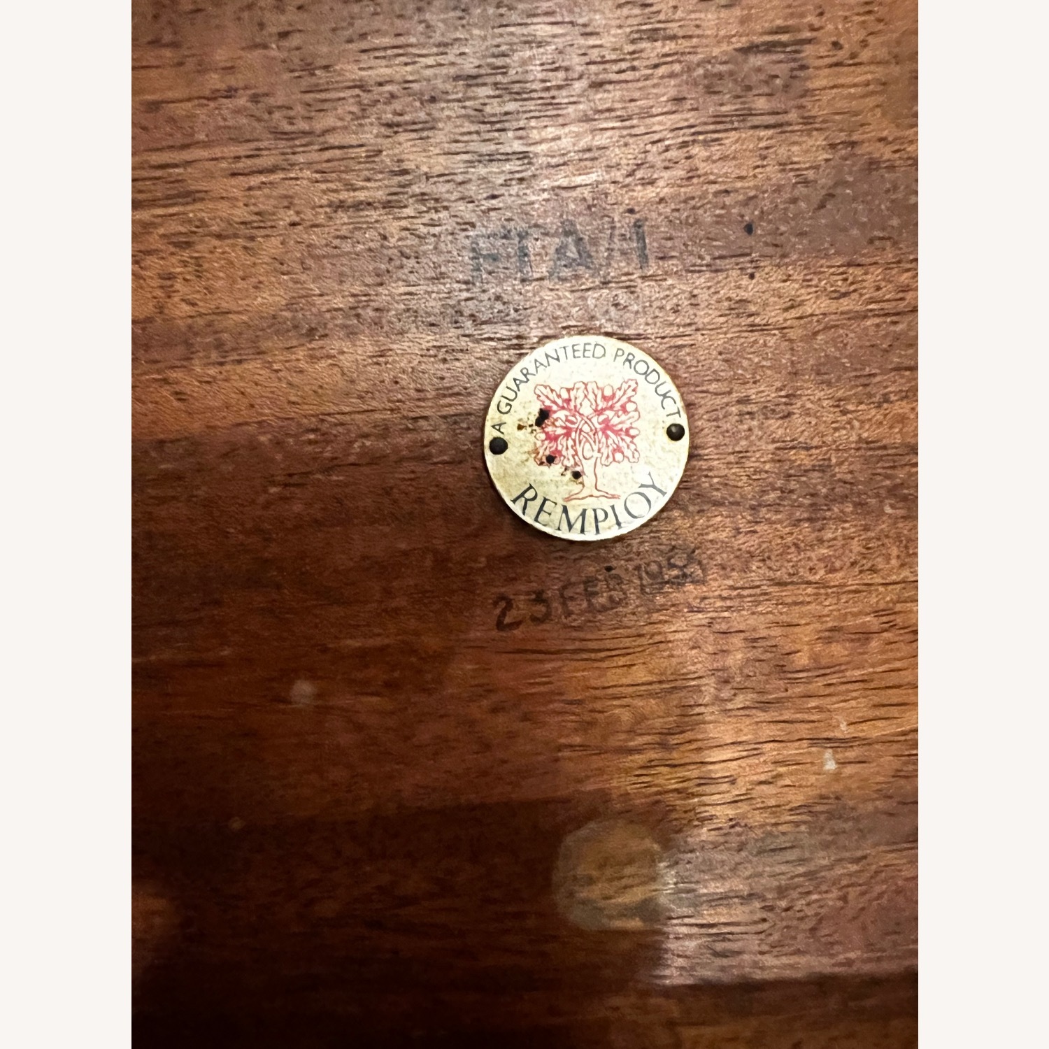 1951 REMPLOY Brit Table Stamp/Dated - image-2