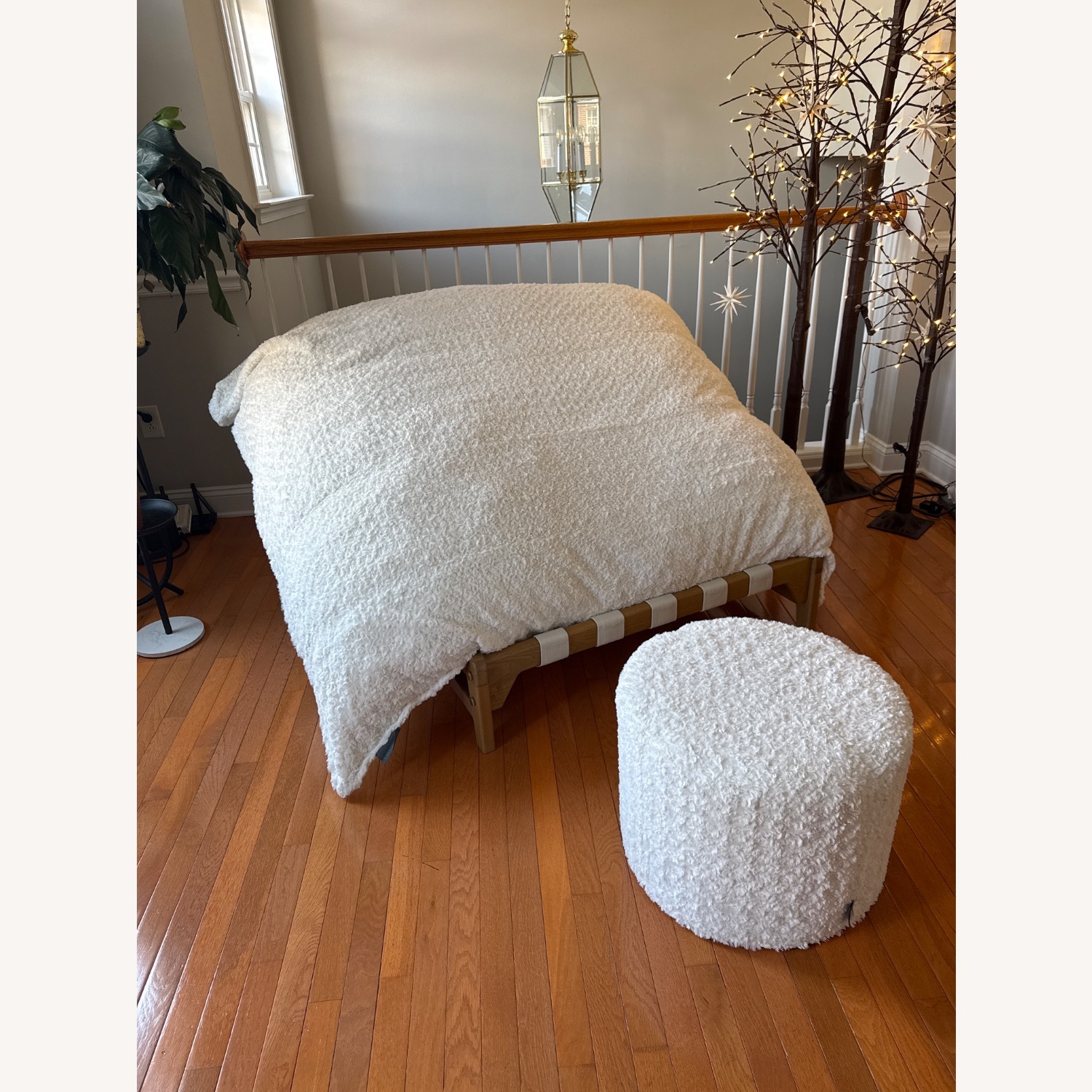 Lovesac Pillow Sac Chair and Ottoman - image-1