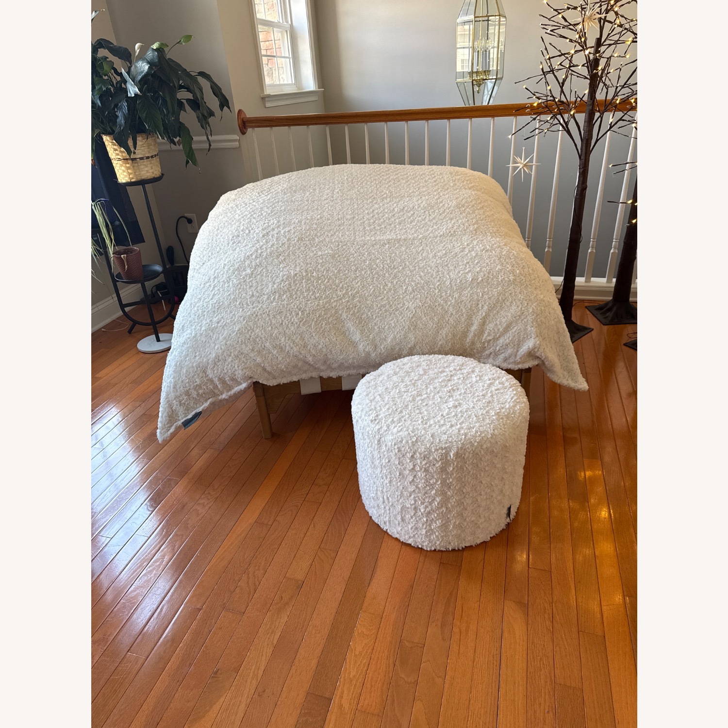 Lovesac Pillow Sac Chair and Ottoman - image-3