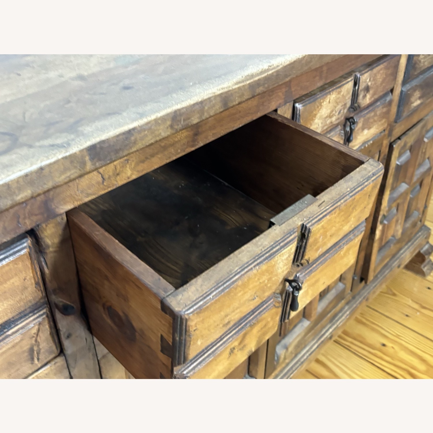 Antique Spanish Revival Sideboard - image-5