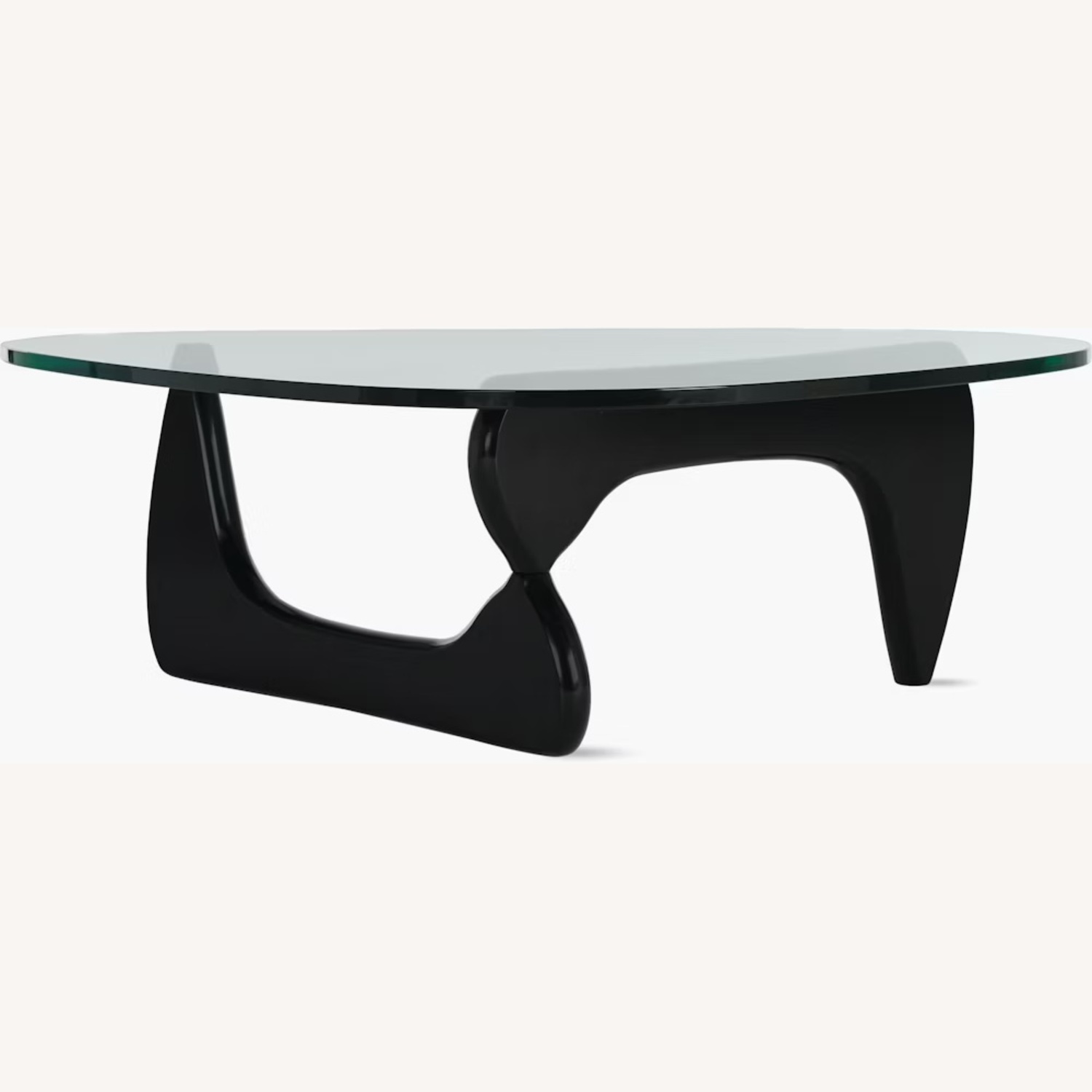 Isamu Noguchi Black Glass Coffee Table - image-8