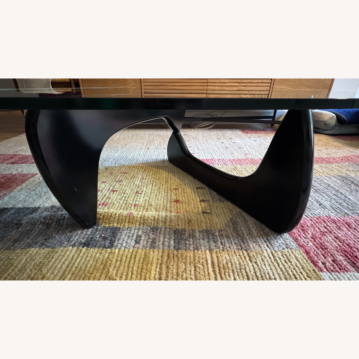Isamu Noguchi Black Glass Coffee Table - image-3
