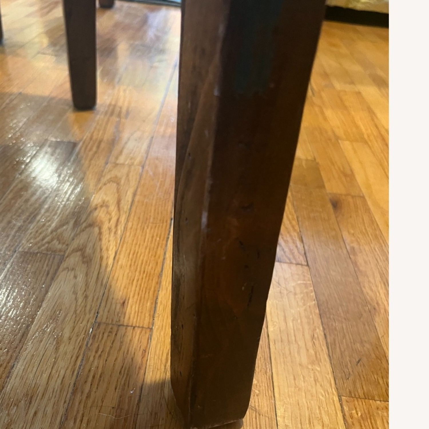 Teal Blue Fabric Dining Chairs - image-9