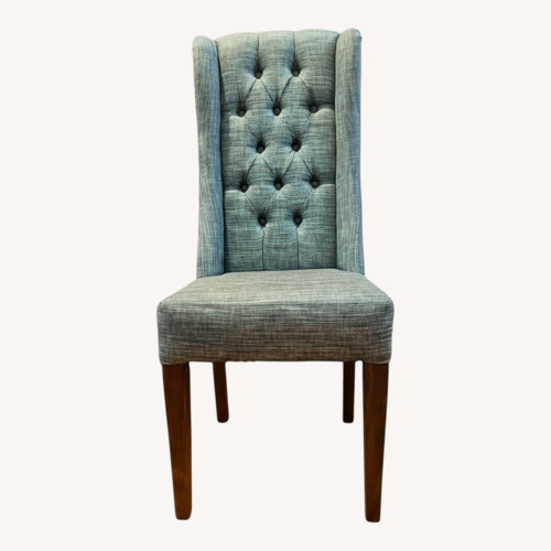 Used Teal Blue Fabric Dining Chairs for sale on AptDeco